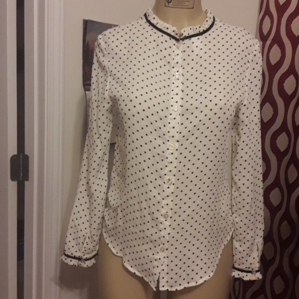 Bongo Button Down Blouse Medium